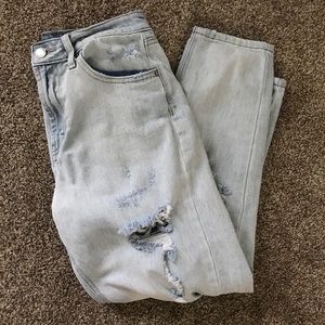 Distressed Mom Jeans
